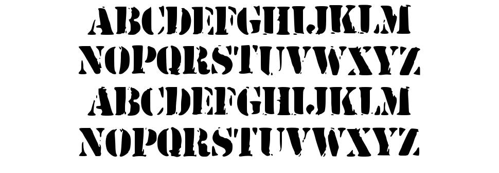 Army Stamp font