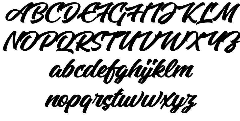 Arnolde Script font specimens