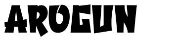 Arogun font