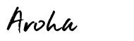 Aroha font