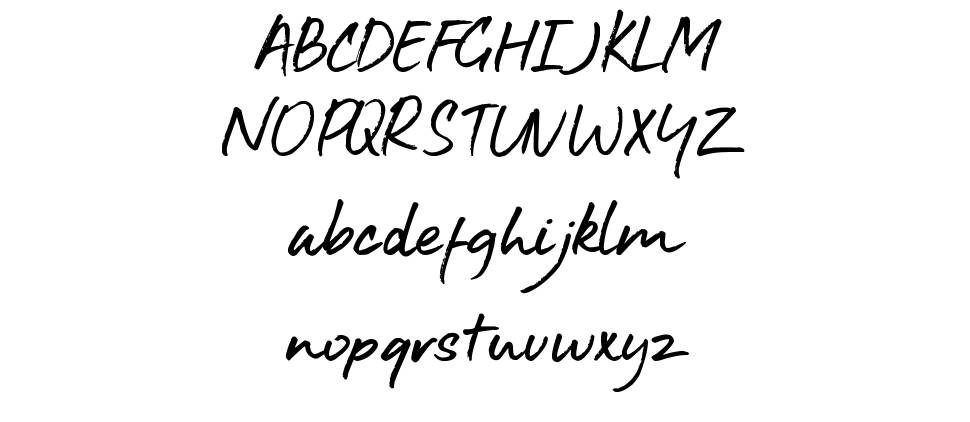 Aroha font specimens