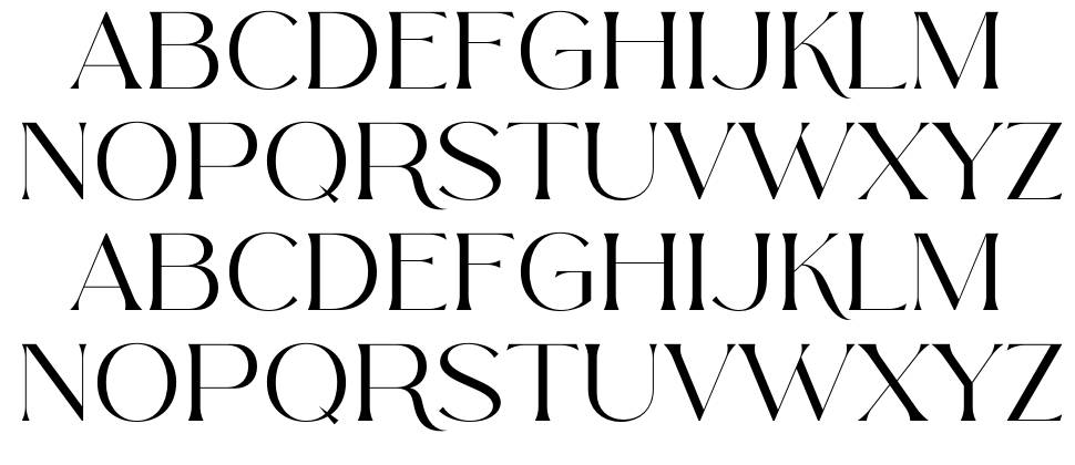 Arolse Belmonteria Serif 字形 标本