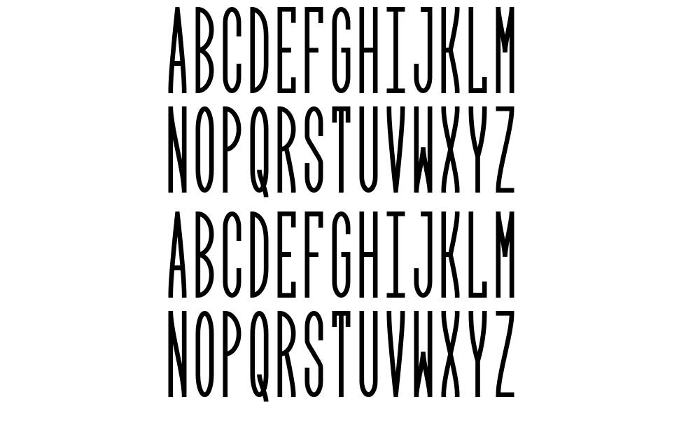Arrose font Örnekler