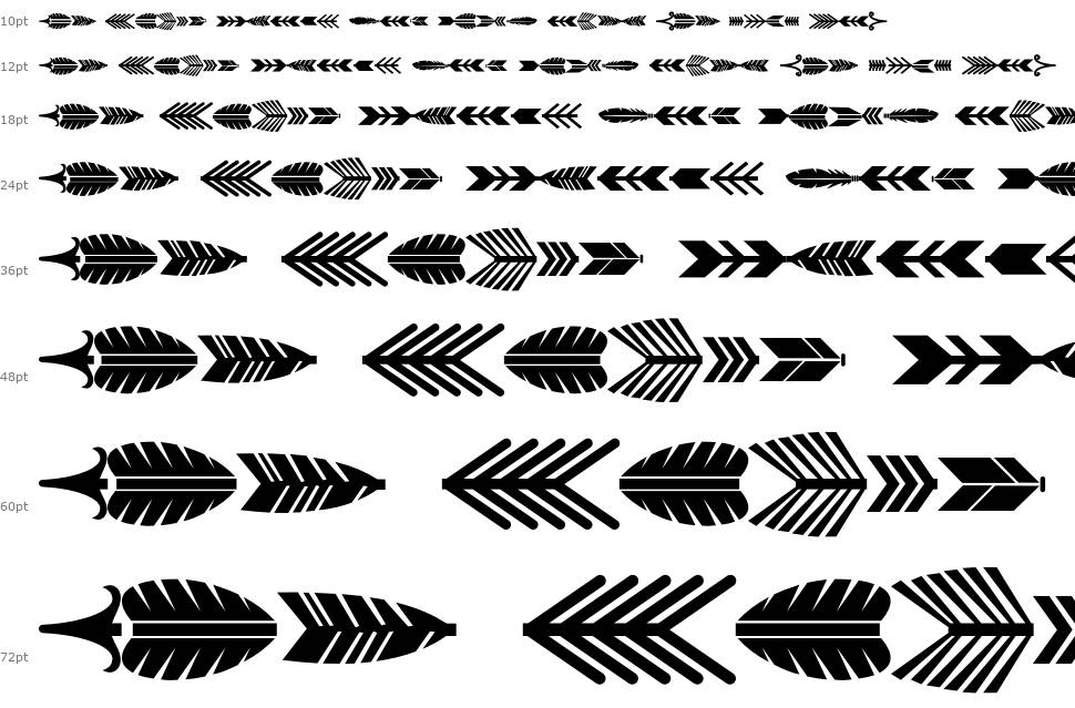 Arrow Crafter font Şelale