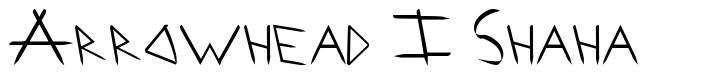 Arrowhead I Shaha písmo