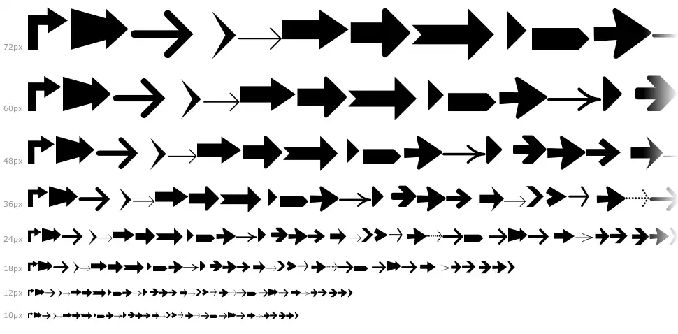 Arrows TFB font by kaiserzharkhan | FontRiver