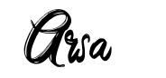 Arsa шрифт