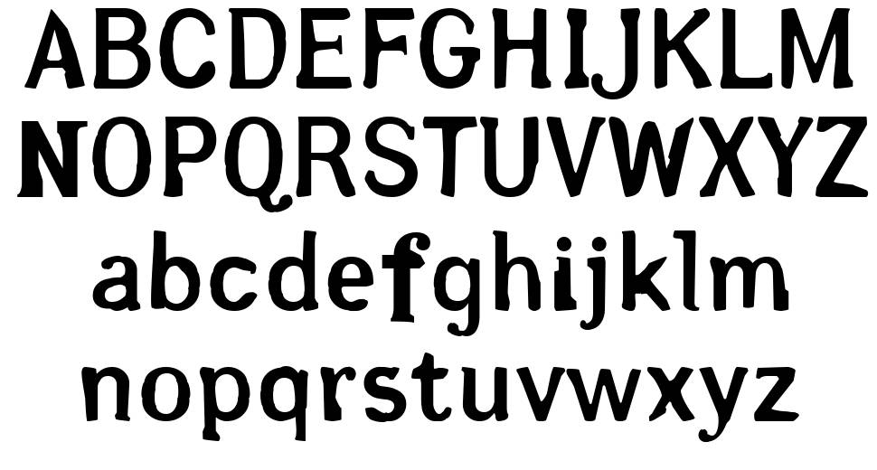 Arsle Gothic 字形 标本