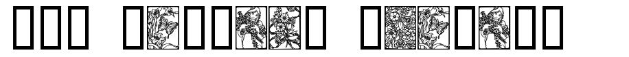 Art Nouveau Flowers шрифт