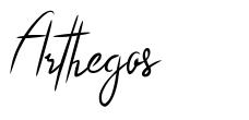 Arthegos font