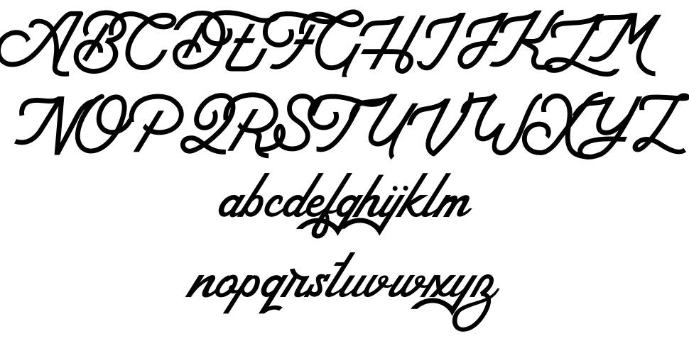 Arthington 字形 标本