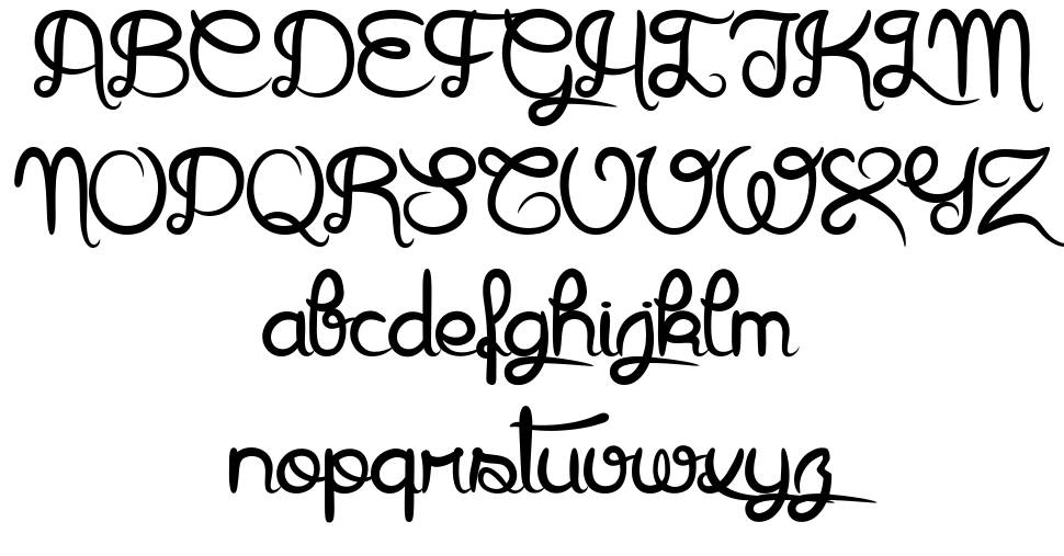 Arthus Hightone フォント 標本