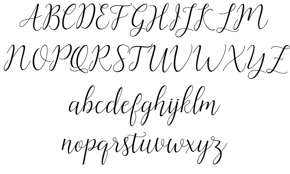Artilla Script font specimens