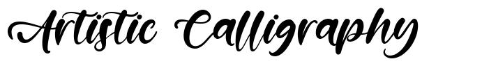 Artistic Calligraphy font