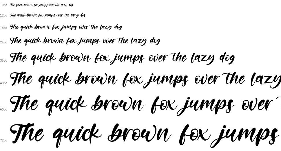 Artistic Calligraphy font Waterfall