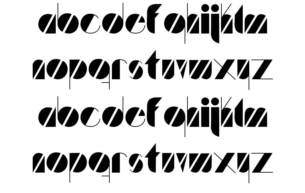 Artistica font specimens