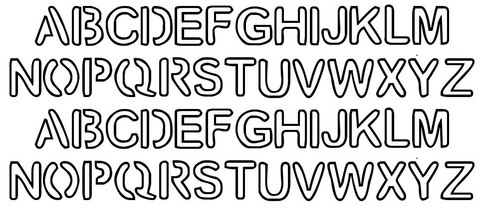 Artline 2 font specimens