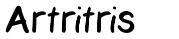Artritris шрифт