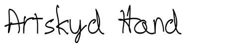 Artskyd Hand font