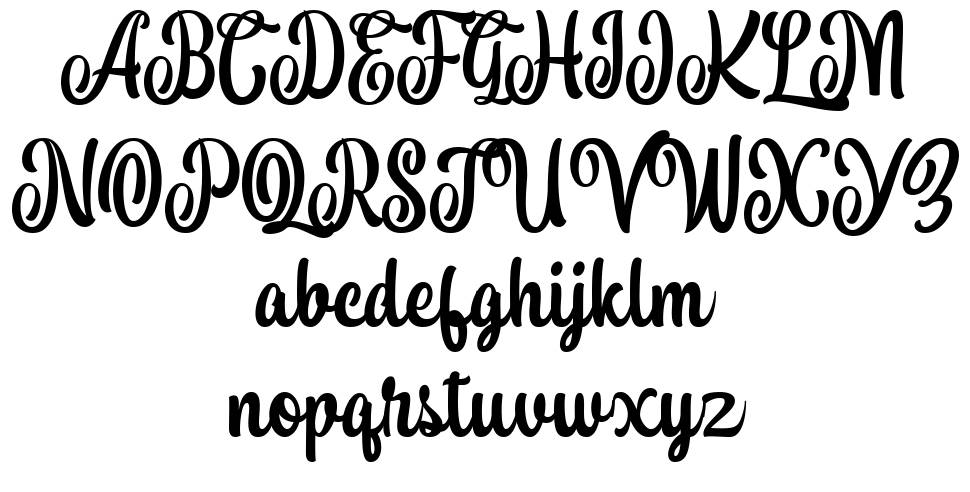 Arucard font Örnekler