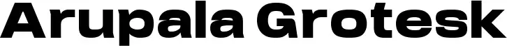 Arupala Grotesk フォント