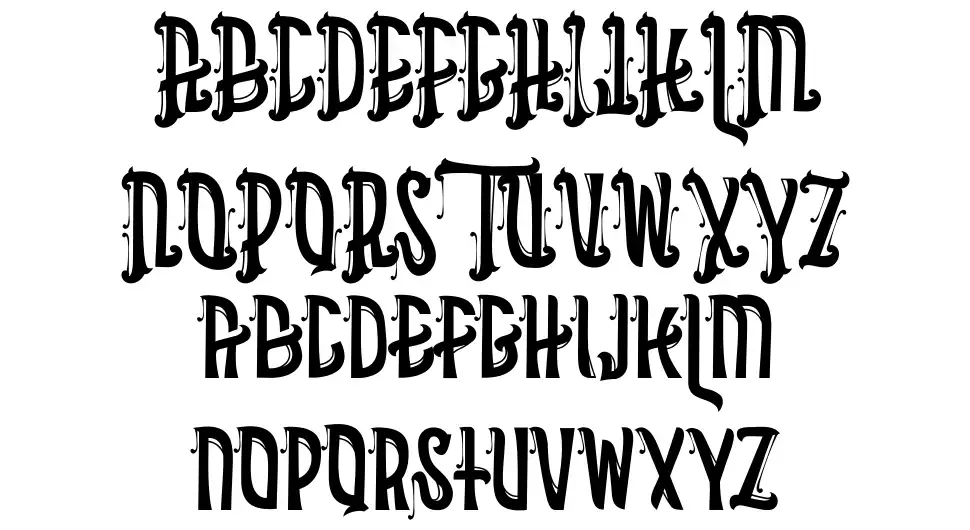Asbakfont specimens