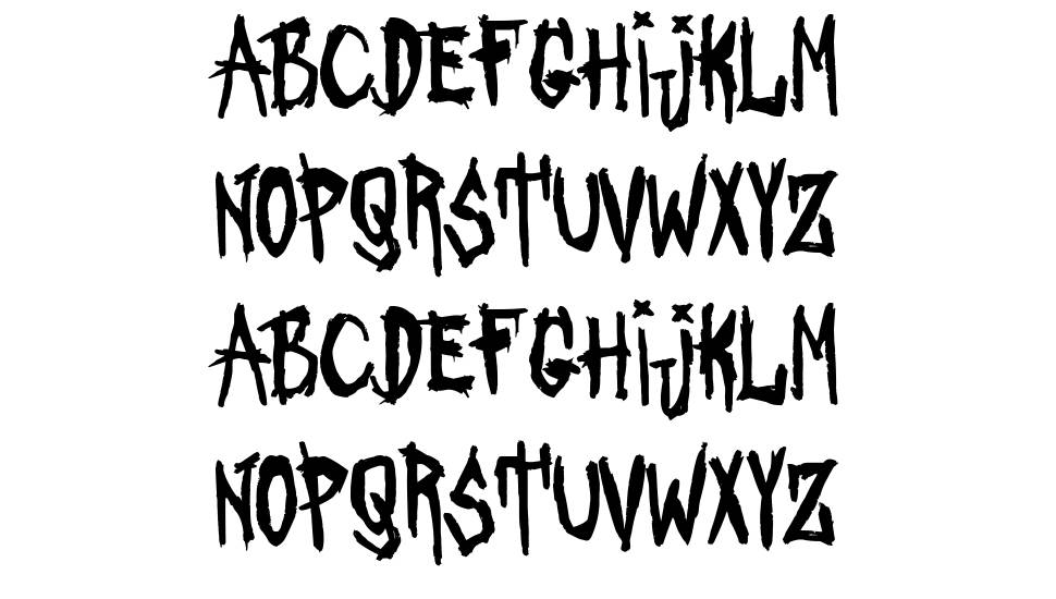 Asesinato Matutino font Örnekler