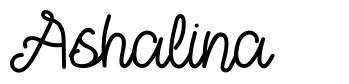 Ashalina 字形
