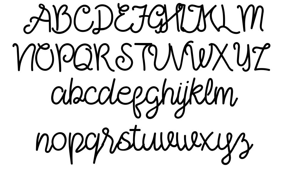 Ashalina font Örnekler