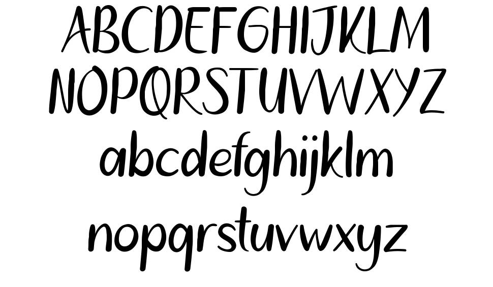 Ashanty font Örnekler