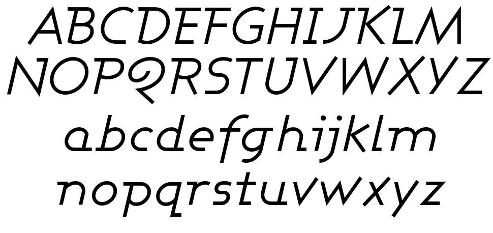 Ashby font specimens