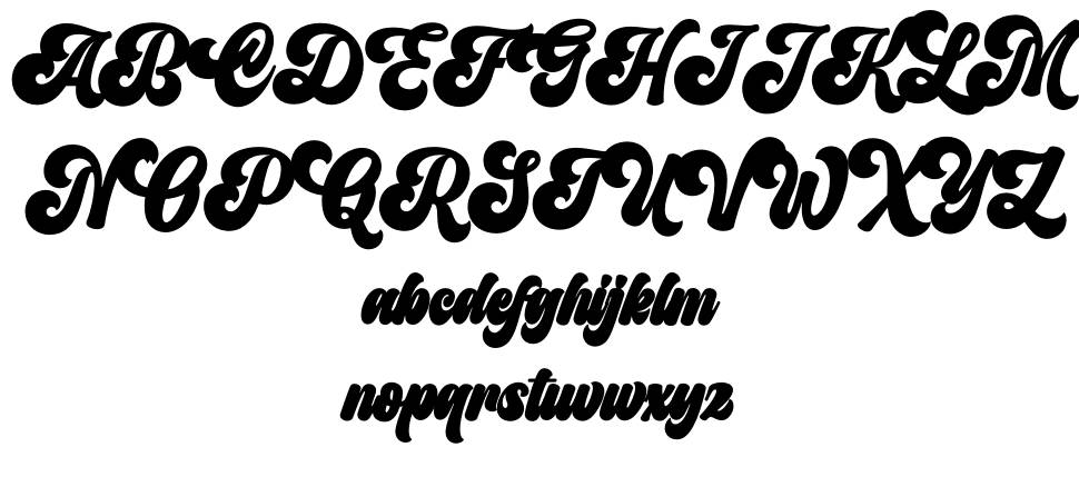 Ashington 字形 标本