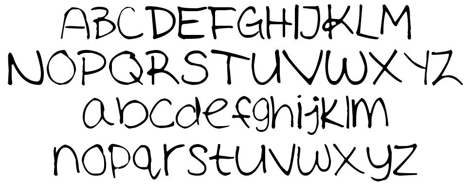 Ashley's Handwriting フォント 標本