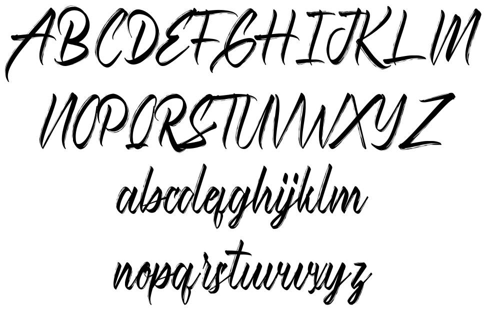 Ashly Tabitha font specimens