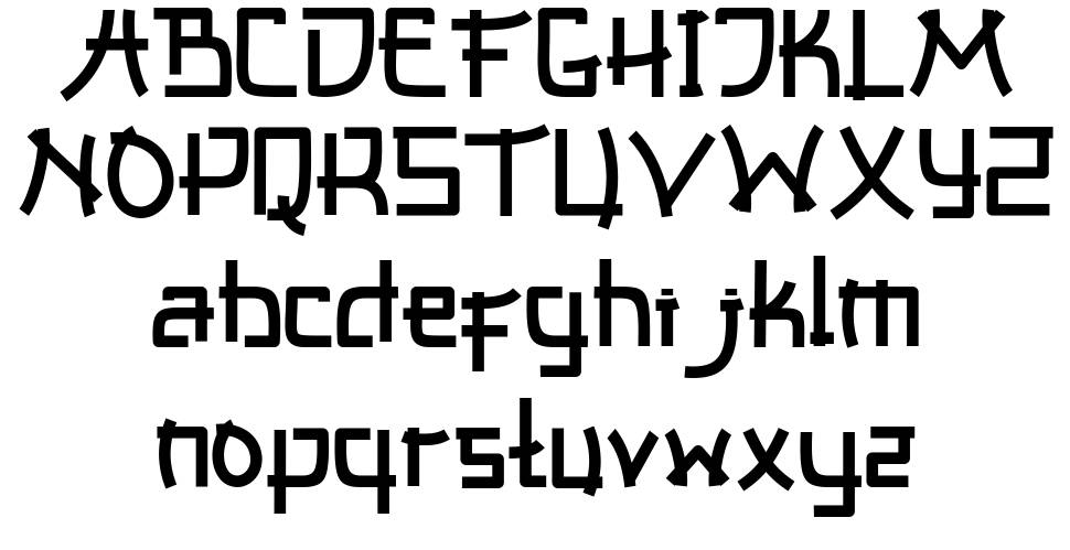 Asiana font Örnekler