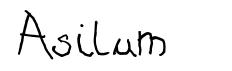 Asilum schriftart