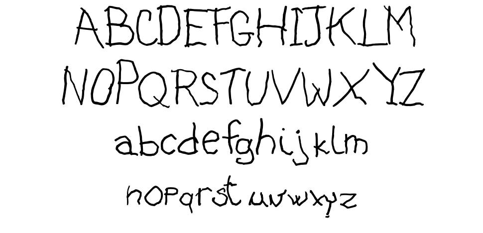 Asilum font specimens