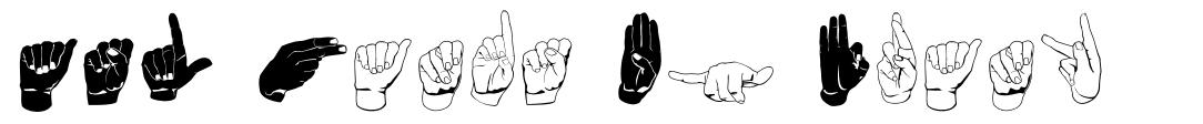 ASL Hands By Frank czcionka
