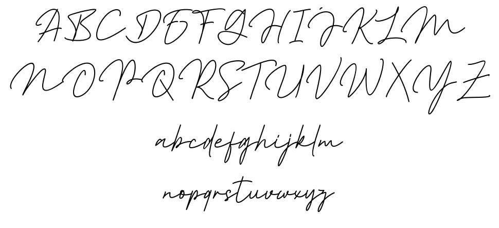 Aslaha Biladina Signature font specimens