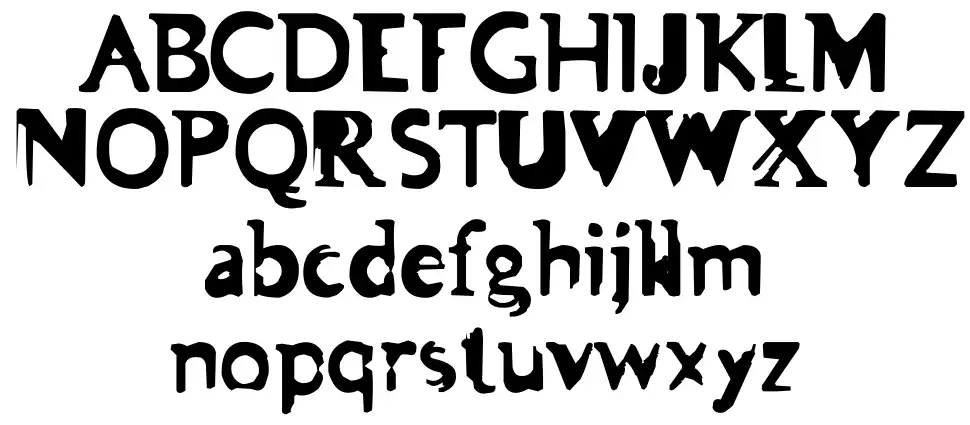 Asman font specimens