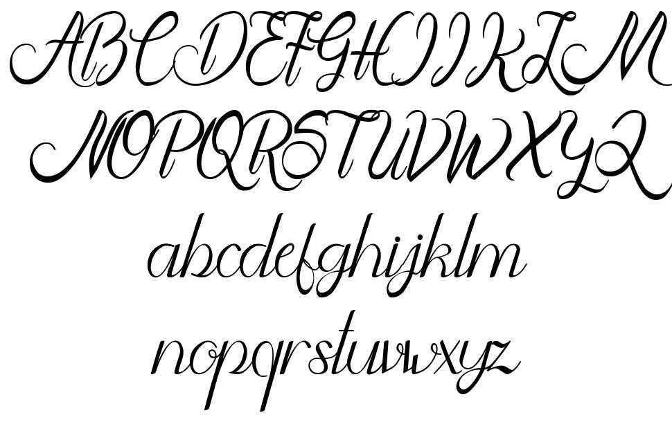 Asmara font specimens