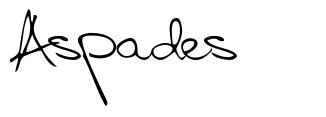 Aspades шрифт