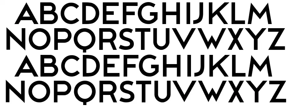 Aspect Ratio font specimens