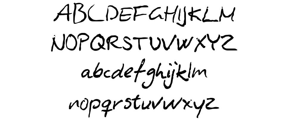 Asphyxiate font specimens