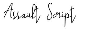 Assault Script fonte
