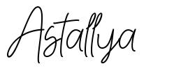 Astallya шрифт