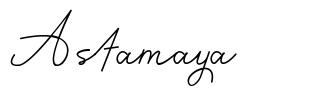 Astamaya font