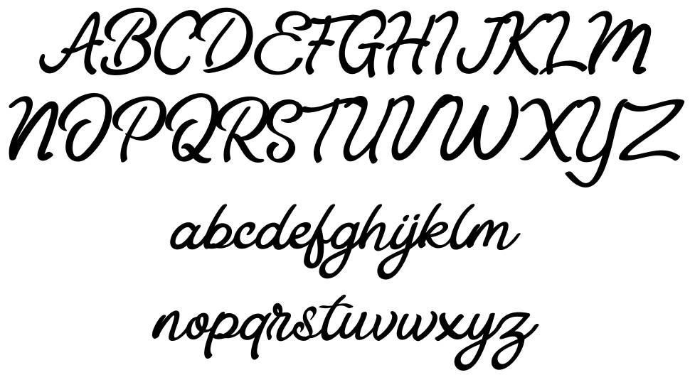 Astania Script font Örnekler