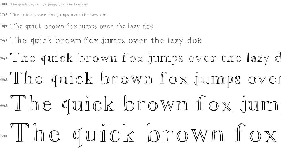 Aster Bloom font Waterfall