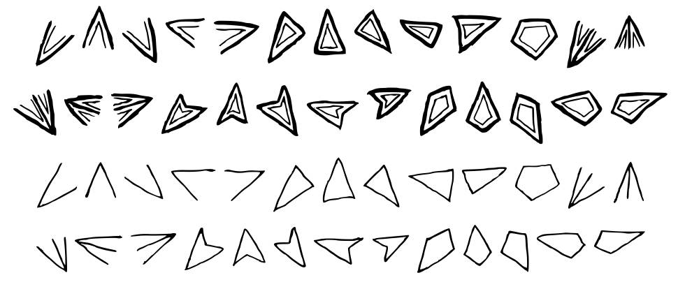 Aster Cipher font specimens